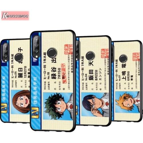 My Hero Academia Midoriya Anti-Fall Phone Case for Huawei P30 P20 P40 Lite E Pro P Smart Z Plus 2019 P10 P9 Lite Back Cover