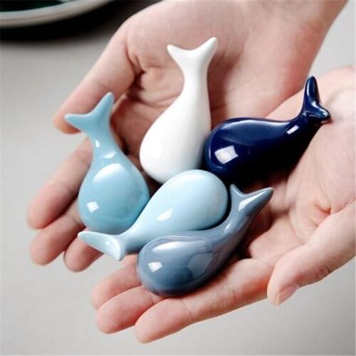 Chopsticks Holder 3pcs/set Whale Ceramic Tableware Chinese Style Home Hotel Kitchen
