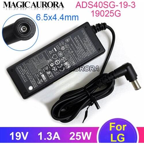 For LG FLATTRON 22EA53V-P 22EN43V-B E2242V-BN 24MP58VQ 27EA33V 22MP57HQ-P M35D-B 23ET63V Monitor Charger 19V 1.3A ADS-40SG-19-3