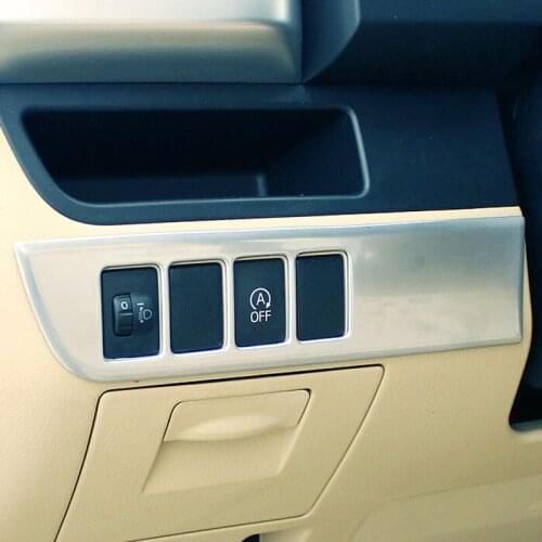 For Toyota Highlander Kluger 2014-2018 ABS Plastic Car middle air conditioner outlet vent left console Frame Panel Cover Trim