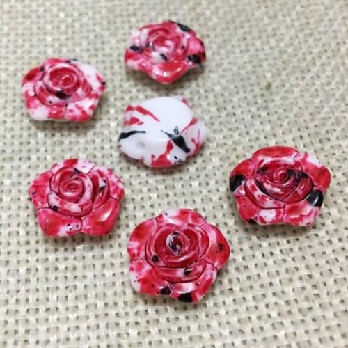 Have Hole Necklace Decals Beads Jewelry Findings Flower Cabochons Cameo Bezel Flatback Beads Rose Headband Pendant Slide Charms