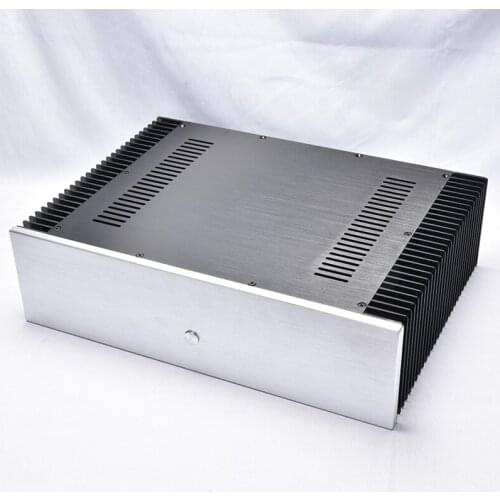 Shell Diy Box BZ4312 Heat Dissipation All-aluminum Amplifier Chassis on Both Sides Pure Rear Class A Amplifier Case Housing