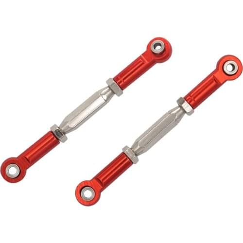 2Pcs Metal Adjustable Steering Linkage Servo Link Pull Rod for Traxxas Slash 4X4 5807 HQ727 1/10 RC Car Upgraded Parts