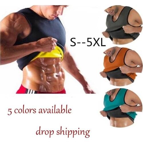 Men Body Shapes Neoprene Sauna Sweat Vest Waist Trainer Slimming Trimmer Fitness Corset Workout Thermo Modelling Strap Shapewear