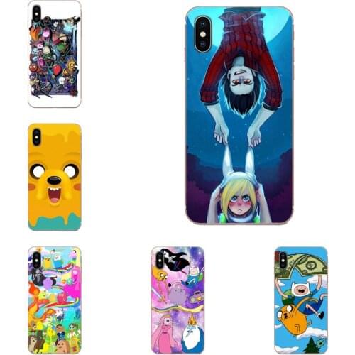 For iPhone SE2020 11 Plus Pro X XS Max XR 8 7 6S SE 4S 5 5C 5S Soft Phone Cases Cover Pouch Adventure Time Jake Finn