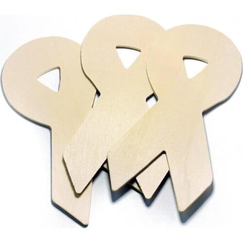 Unfinished Wood Awareness Ribbons