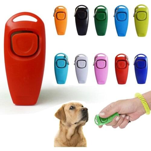 Portable Cute Shape Dog Whistle Clicker Pet Dog Trainer Aid Guide with Key Ring Dog Training Whistle Dog Products Pet Supplies