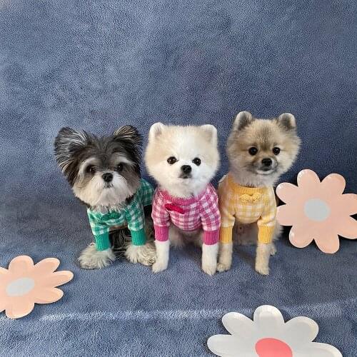 Lovely Pet Sweater High Quality Warm Home Clothing For Dogs Clothes Small Dog Cat Coat Chihuahua Pomeranian Clothes for Puppy