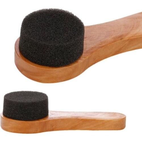 Professional leather shoes care tools 9 pieces, horse hair brush, black shoe polish, sponge brush, shoe polisher, shoehorn, G5AE