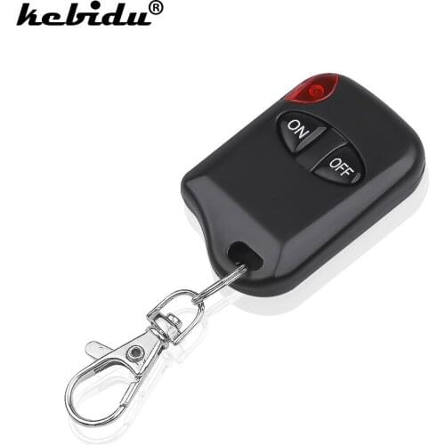 Kebidu 433MHz Remote Control Wireless 2 Button For Gate Garage Door Keychain Duplicator RF Remote Controller