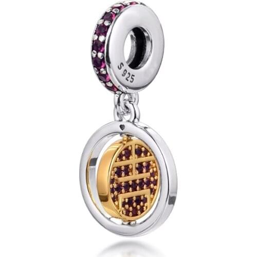 Spinning Lucky Dangle Charm 2021 New Collection Sterling Silver Jewelry Fits Original Beads Bracelets Woman DIY Beads