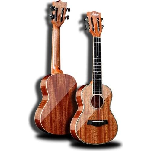 Tailpiece Strings Ukulele 23 Inch Holder Guitars Real Kids Adult Beginner Travel Ukulele Full Veneer Musique Concert HX50LL