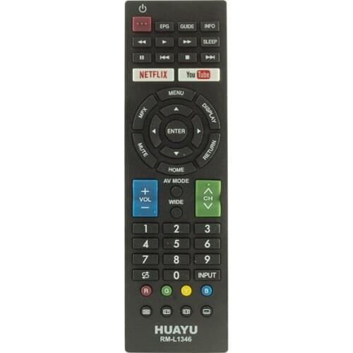 HUAYU KL RM-L1346 SHARP NETFLIX AND YOUTUBE KEY LED TV CONTROL