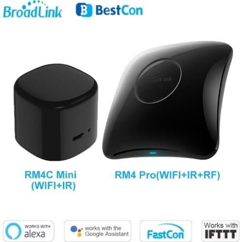 2020 Broadlink RM4 Pro/RM4C Mini Universal Smart Remote Controller WiFi+IR+RF Switch work with alexa/google home for smart home