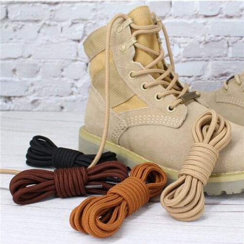 1Pair Round Shoelaces Polyester Solid Classic Martin Boot Shoelace Casual Sports Boots Shoelaces Sneakers Shoes Lace 21 Colors