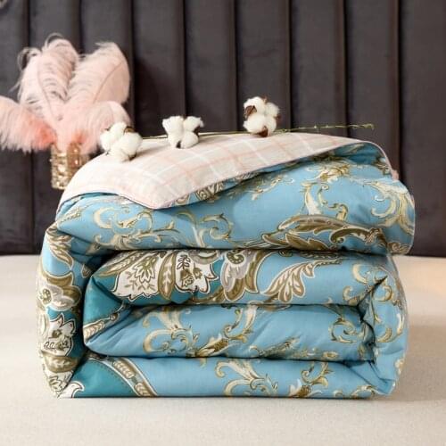 100% cotton Comforter Duvet Twin/Full queen king Size Blanket winter Quilt 150X200cm/180x220cm/200x230cm/220x240cm