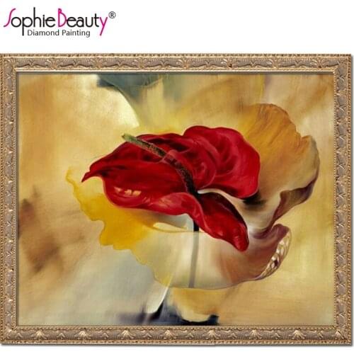 2018 Sale Limited Europe 3d 5d Diy Diamond Painting Flower Lily Handmade Peony Over Drilling Watch Set For Embroidery Stitch