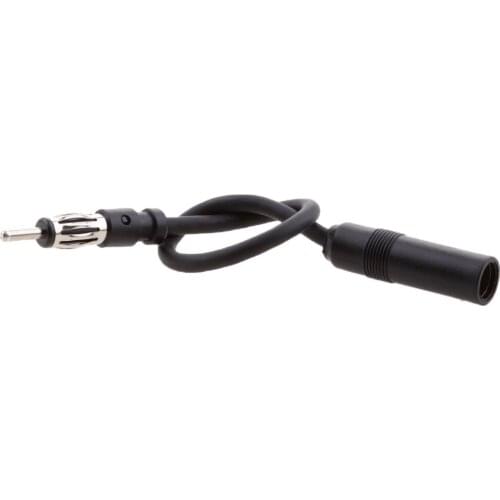 Vehicle Car FM&AM Radio Antenna ANT Male Female Adaptor Cable Extension Cable Cord Wire 9.84 Inch