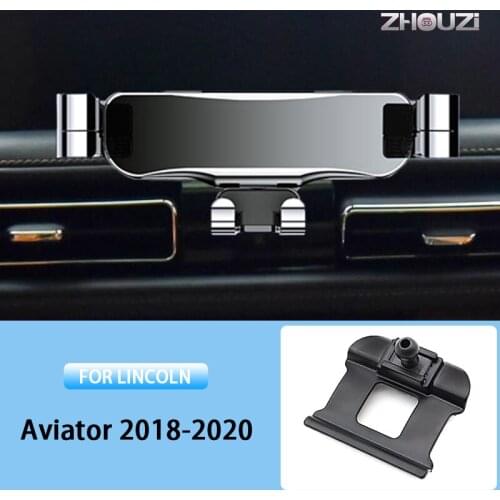 Car Mobile Phone Holder For Lincoln Aviator 2018 2019 2020 Air Vent Mounts Stand GPS Gravity Navigation Bracket Car Accessories