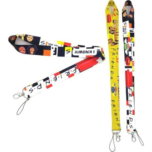 TV Series Friends Keychain Lanyard For Key Chain ID Card Mobile Phone Badge Holder Neck Straps DIY Hang Rope Accessories