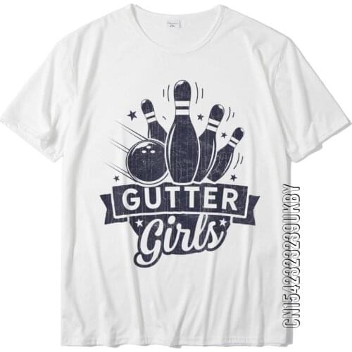 Gutter Girls Bowling T Shirt Kids Bowler Bowlers Funny Gifts Slim Fit Student T Shirt Dominant Cotton Tops Shirt Normal