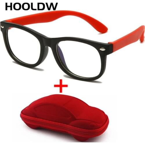 Square Blue Light Kids Glasses Children Optical Frame Eyewear Boy Girls Computer Clear Blocking Anti Reflective Eyeglasses UV400