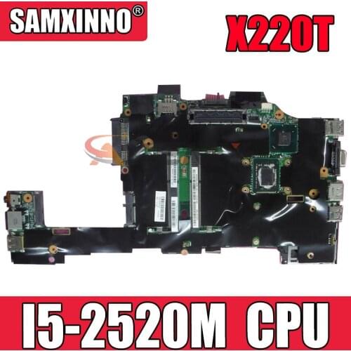 Laptop motherboard For LENOVO Thinkpad X220T Tablet SR04A I5-2520M Mainboard H0227-3