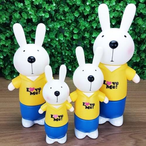 Exquisite Childhood Gift Children Piggy Bank Cartoon Advertising Gift Promotional Gift Plastic Bunny Decoration Home Decoration