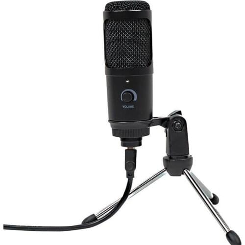 USB Condenser Microphone Computer for PS4 Game Recording Microphone Driver-Free Plug and Play Desktop Microphone