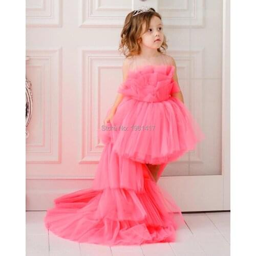 Summer Girl Clothes Kids Dresses For Girls Lace Flower Dress Baby Girl Party Wedding Dress Children Girl Princess Dress