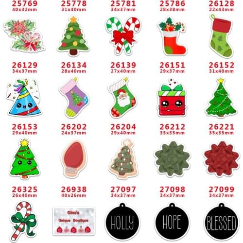 Planar Resins Factbak Christmas Day Cute Hat Cartoon Resin DIY Crafts For Decoration AccessoriesPR25769