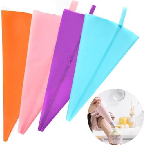 Reusable Silicone Pastry Bag Piping Cake Decorating Tools DIY Cupcake New Pastry Bags Kitchen Cakes Pastry Supplies