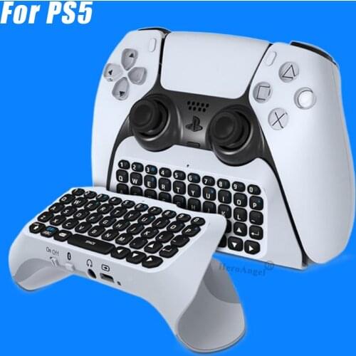 New 3.5mm Wireless Gamepad Keyboard Bluetooth 3.0 Controller Chat Pad for SONY PS5 Dualsence Built in Speaker Gamepad Keyboard