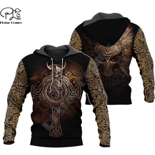 PLstar Cosmos Viking Warriors Tattoo NewFashion Tracksuit casual Pullover 3DPrint Zipper/Hoodie/Sweatshirt/Jacket/Men Women s-15