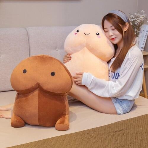 10-50cm New Funny Real Life Penis Plush Toys Pillow Sexy Soft Stuffed Cushion Simulation Lovely Dolls Kawaii Gift for Girlfriend