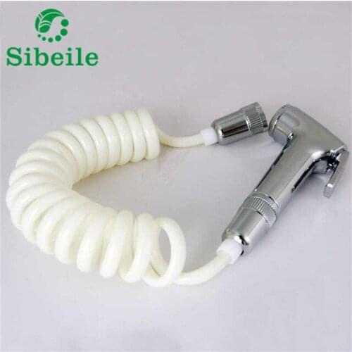 SBLE Handheld Toilet Sprayer Shower Bidet Shattaf With Hose Shower Spring Tube Women Bidet Faucet Shattaf Shower Bathroom Set