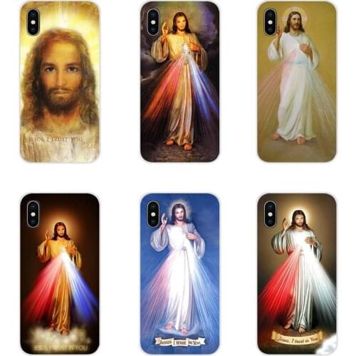 For Xiaomi Mi4 Mi5 Mi5S Mi6 Mi A1 A2 5X 6X 8 9 Lite SE Pro Mi Max Mix 2 3 2S Divine Mercy Jesus Cross Silicone Phone Shell Cover