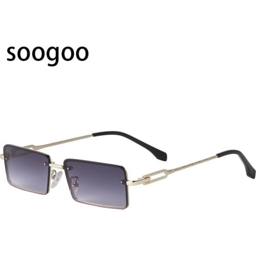 2021 Trendy Rectangle Sunglasses Retro Fashion Classic Sun Glasses Luxury Brand Designer Eyewear UV400 Okulary