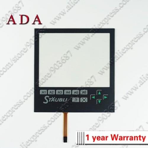 For STAUBLI JC6T-V33 Touch Screen Panel Glass Digitizer for STAUBLI JC6T-V33 Touchscreen with Front Overlay Protective Film