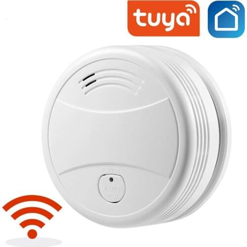 Tuya Smart Home WiFi Smoke Detector Smoke house Combination Fire sensor Security System Firefighters Smoke Alarm Fire Protection