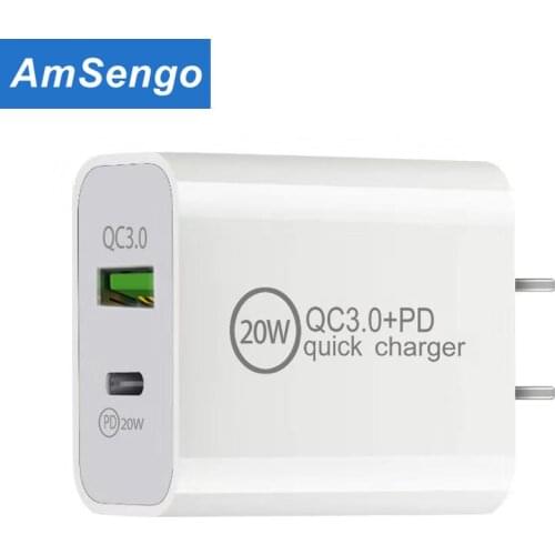 PD 20W USB Type C Charger EU Adapter Fast Phone Charge For iPhone 12 11 X Xs Xr Pro Max 6 7 8 iPad Huawei Xiaomi LG Samsung