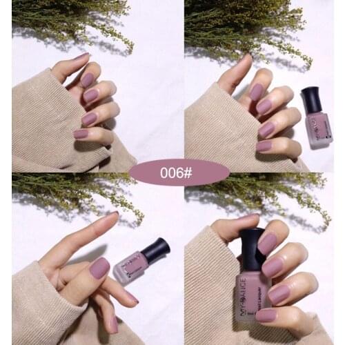 Women Matte Nail Polish DIY Art Long Lasting Satin Manicure Non-toxic Fashion Makeup SANA889