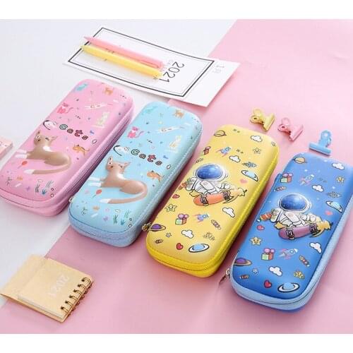 3D EVA Cute Creativity Pencil Case Kawaii School Stationery Box Cartoon Pen Case Kid Pencil Bag Gifts Student Pencil Box Big