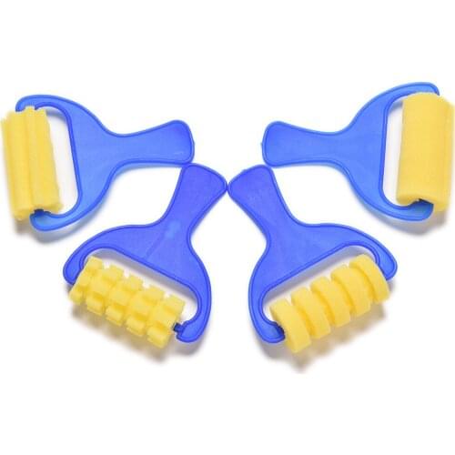 4 Pcs Sponge Painting Brush Seal Sponge Kids Painting Graffiti Drawing Toys