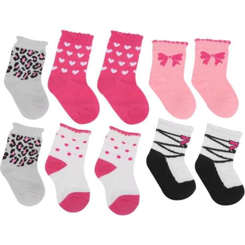 5Pcs Full Cotton 0-1 Years Baby Girls Socks Anti-slip Breathable Baby Socks Newborn Toddler Girls Socks Baby Clothes Accessories