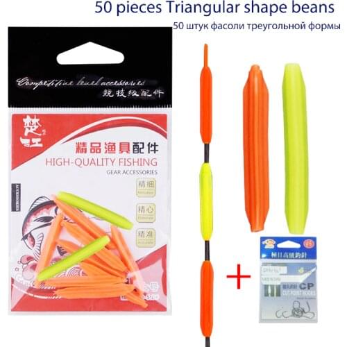 50pcs/lot DIY Conspicuous Triangular Diamond Shape Fishing Floats Drift Tail Accessories Flotador Pesca Fishing Tools Tackle