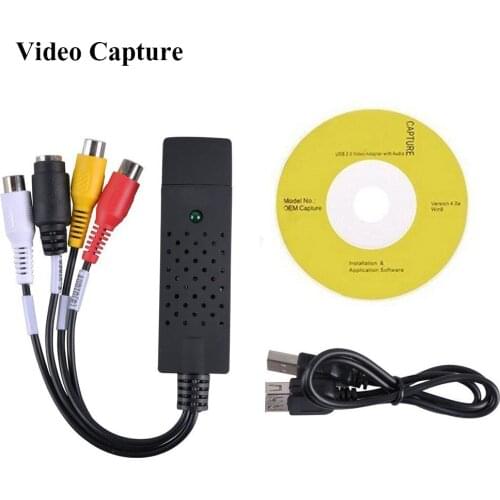 Video Audio Capture Card Adapter TV DVD VHS DVR Game Video to Digital DVD Converter for Vista XP Windows 10/8.1/8/7