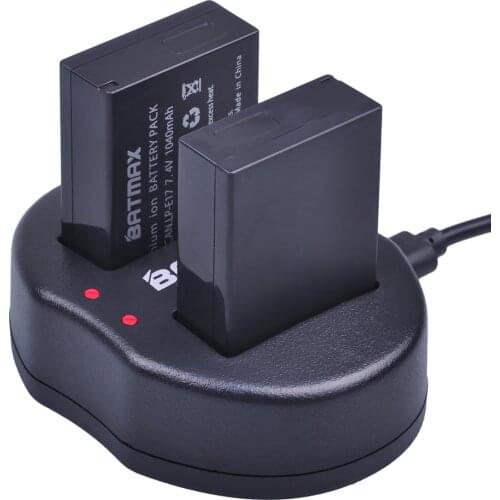 Batmax LP-E17 LP E17 LPE17 Battery+USB Dual Charger for Canon EOS 200D M3 M6 750D 760D T6i T6s 800D 8000D Kiss X8i