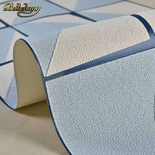 Beibehang papel de parede 3d Abstract squares wallpaper for walls 3 d Embossed Wall Paper For Bedroom Living Room papel wall