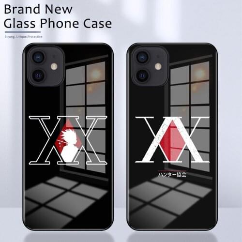 HUNTER X HUNTER HxH Gon Killua For iPhone SE2020 6 6s 7 8 Plus X XR XS 11 11promax 12 mini Pro MAX glass phone case shell cover